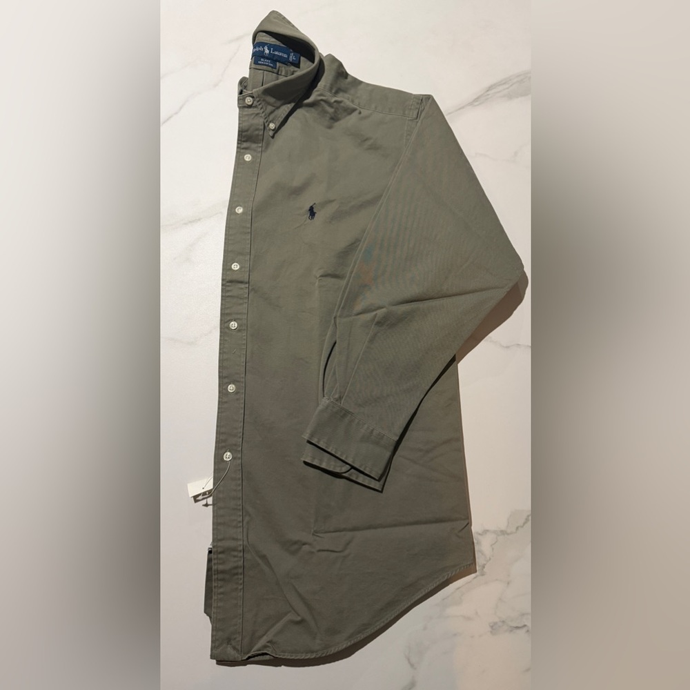 Ralph Lauren  Blake Olive Button-Down Shirt